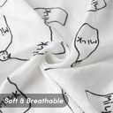 2 x Bunnikins & Clover Muslin Swaddle Blankets for Boys and Girls, Baby Receiving Blankets Unisex, Newborn Essentials for Registry & Gift, 47x47 Inches Swaddles for Newborns, Set of 4