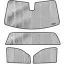 Sunshade Set Compatible with 2019-2024 Chevrolet Silverado/GMC Sierra 2500 3500-Extended Cab-Rear Tailgate Sunshade Non-Open