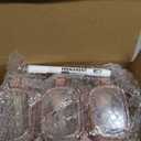 Suclain 3 Pcs Sugar Coffee Container Set 16 oz Glass Condiment Jar Spice Container Coffee Station Organizer Set with Label Stickers Scoop for Bean and Sugar Candy, Oats, Nuts(Pink)