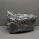 Striped Grey Bathroom Rug Mat Set 2 piece 32"x20"+60"x20" Ultra Soft, Non Slip Chenille Bath Rugs, Absorbent Plush Shaggy Bath Mats for Bathroom, Bedroom, Kitchen, Shower, Tub,Dark Gray, Charcoal (2'8"x1'8"+5'x1'8")