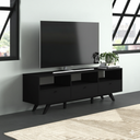Ballosh 70" TV Stand with 3-Dropdown Doors for TVs up to 78. Black