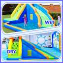 Doctor Dolphin Bounce House for Kids, Inflatable Indoor With Water Slide, Bouncy Jump House for Wet and Dry, Includes Blower