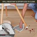 Clear Plastic Floor Mat for Under Dining Table, 4ft Round No Slip Waterproof Vinyl Area Rug for Home, Anti-Spill Hard Floor Protector Cover for Living Room, Splat Mat for Under High Chair
