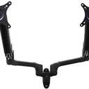 Pegasus Dual LCD/LED Monitor Full Aluminum Gas Spring Arms Height Adjustable Universal 2 Screen Wall Mount