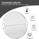 onlyfire Stainless Steel Grilling Grate Replacement Hinged Cooking Grate for Weber 22" Kettle Charcoal Grills