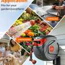 Retractable Garden Hose Reel 1/2 Inch 100 FT Wall-Mounted 180° Swivel 9-Patern Nozzle Automatic Slow Return Any Length Lock Hose Reels for Homeowners Garden Farm