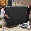 Mattress Bags for Moving, BETU Mattress Protector Waterproof Mattress Cover Queen Size Storage Bags with 8 Heavy-Duty Handles and Zipper for Bed Extra Thick Large Reusable (82"x62"x15" Black)