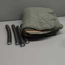 PureFit Reversible Quilted Sofa Cover, Water Resistant Slipcover Furniture Protector, Washable Couch Cover with Non Slip and Elastic Straps for Kids, Dogs, Pets (Loveseat, Greyish Green/Beige) (Medium)