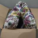 Outdoor Bench Cushion 45 x18 inch with Non-Slip Grips,Water Resistant Porch Swing Cushion,Bench Pillow Pads,Floral Tufted Cushions for Patio Garden Furniture,45" Seat Cushions(Butterfly Flower)