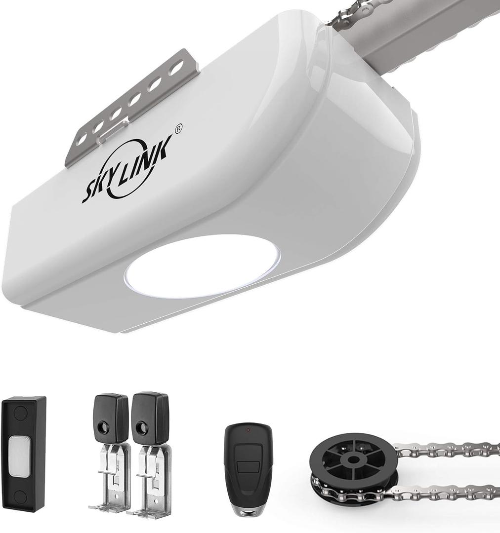 ATOMS ATR-1611C By Skylink 1/2HPF Garage Door Opener with Extremely Quiet DC Motor, Chain Drive