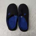 VeraCosy Men's Two-Tone Memory Foam House Slippers Indoor Outdoor Durable Rubber Sole US:10,5