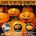 Orange Floating Candles, 150+ Hours Waterproof, Fall Decorations for Home - 24Packs Flameless Pumpkin Candle Water-Activated 2.3" Plastic Battery Operated Candle Christmas Indoor Outdoor Decor