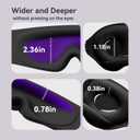 Sleep Mask for Men Women - Eye Masks for Sleep, 100% Blackout Eye Covers for Sleeping, Eye Mask for Lash Extensions, 3D Zero Eye Pressure Travel Eye Mask Blindfold for Side Sleeper
