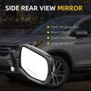 Dasbecan Side Rear View Mirror Compatible with 2016-2022 Honda Pilot Power Heated ABS Housing Door Rearview Mirror Passenger Right 76200TG7C01ZC 76200-TG7-C01ZC HO1321312(5pin)