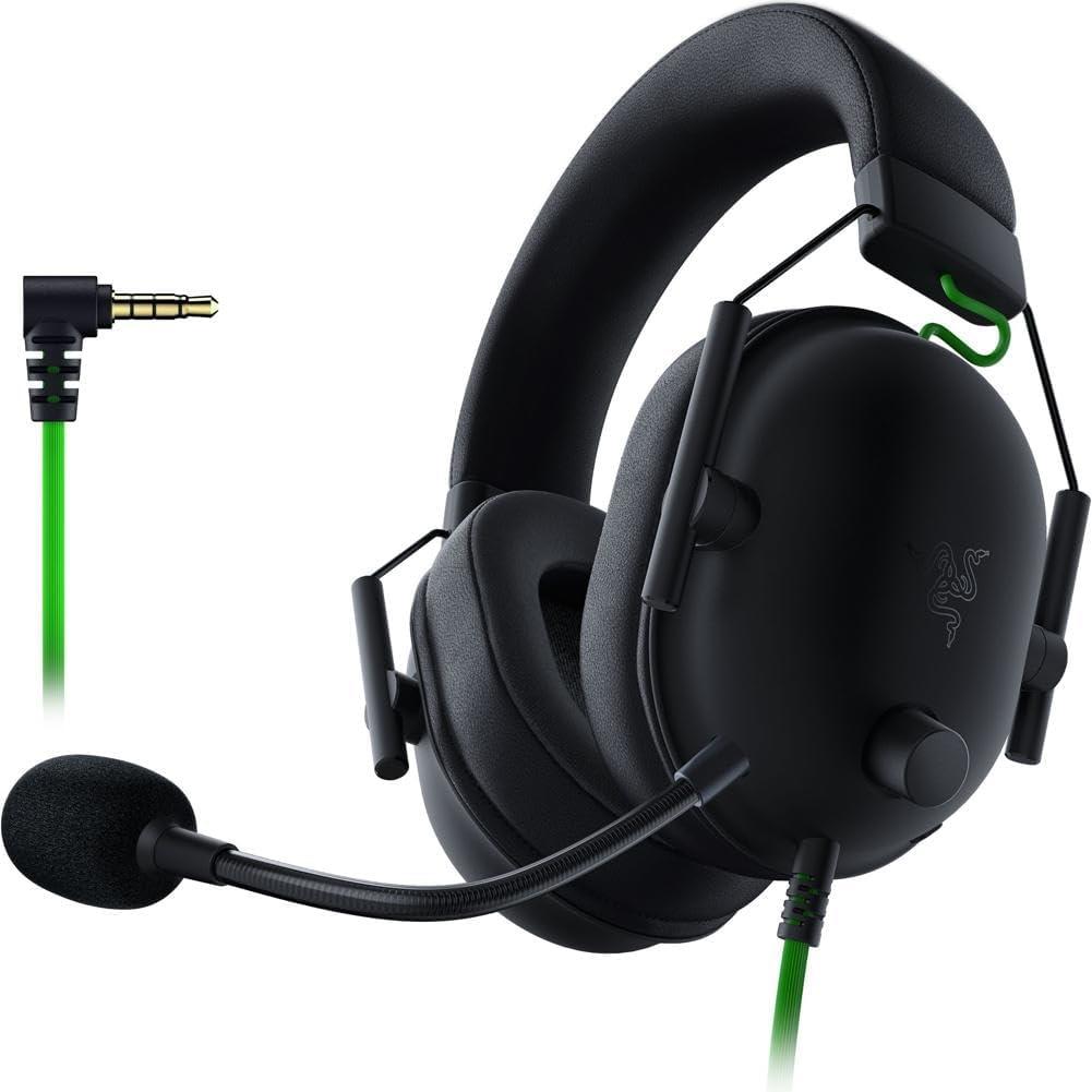 Razer Black Shark V2 X Gaming Headset: 7.1 Surround Sound - 50mm Drivers - Memory Foam Cushion - For PC, PS4, PS5, Switch - 3.5mm Audio Jack - Black