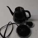 Electric Gooseneck Kettle, 1L 1500W Fast Boil, 100% Stainless Steel BPA Free Pour-Over Coffee & Tea Kettle, Water Boiler with Auto Shut & Boil-Dry Protection, Black