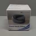 Purroch Advanced Memory Foam Neck Travel Pillow, Neck Pillow Airplane with Eye Mask & Ear Plugs, Designed for The Comfort of Travel & Office, Travel Pillow for Plane, Car, Home, Work， Grey