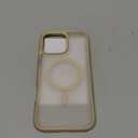 MOCCA Strong Magnetic for iPhone 16 Pro Max Phone Case, [Compatible with Magsafe][16FT Mil-Grade Drop Protection] Slim Translucent Matte Protective Cover Case for iPhone 16 Pro Max Case, Light Gold