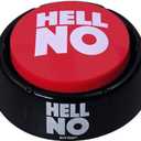 Talkie Toys Products Hell No Button - 10 Funny Hell No Sound Button Sayings - Hilarious Talking Toy to Just Say No - Stress Reliever