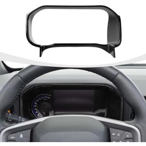RAZPOY for Bronco Dashboard Panel Trim, Center Control Dash Board Cover Compatible with 2021-2024 Ford Bronco Carbon Fiber Interior Accessories (Not for 2025 Bronco, Not for Sport)