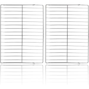 2Pcs WB48T10095 Oven Rack Replacement - 23.7" x 17.4" 304 Stainless Steel Flat Rack for GE Stove Oven Models WB48K5019, AP5665850, PS6447646, WB48K0001, WB48K0003, WB48K0004, WB48K1, WB48K3, WB48K4