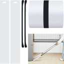 Soaoo 2 Set Long Appliance Slider with Pull Strap Appliance Mover with Handle Plastic Moving Furniture Gliders Heavy Duty Sliding Sheet for Tile Floors and Hardwood Floors, Glides Easily (8 x 60 Inch)