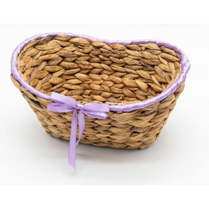 Handmade Straw Bread Basket Woven Storage Fruit Basket Seagrass Kitchen Decor Simple and Elegant Multi-purpose