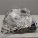 Lahome Modern Rainbow Easy Jute Carpet, Washable 5x7 Area Rugs for Living Room Patio Black Farmhouse Indoor Outdoor Rugs, Contemporary Natural Non Slip Floor Carpet for Office RV Backyard (Dark Grey/Charcoal Black)