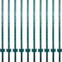 ARIFARO Fence Posts 4.8 Feet Sturdy Duty Metal Fencing Poles, Pack of 10, No Dig Garden U Post for Wire Fencing Steel Post for Yard, Outdoor Wire (Green 10 PCS)