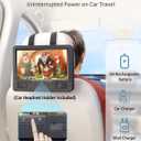 Arafuna 12.5" Portable DVD Player for Car, 10.5" HD Swivel Screen with Car Headrest Holder, 5-Hour Rechargeable, Support USB/SD/Sync TV, Regions Free, Last Memory