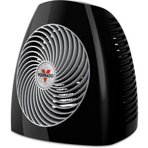 Vornado MVH Space Heater 3 Heat Settings Adjustable Thermostat Tip-Over Protection Auto Safety Shut-Off System Indoor Use Whole Room Black