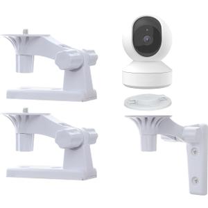 2 Pack Wall Mount Compatible with Reolink E1/E1 Pro Camera, Adjustable Wall Mount Bracket Indoor and Outdoor Security Mount 180 Degree with 1/4 inch Thread(Camera is NOT Included)