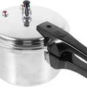 DOITOOL Aluminum Pressure Cooker 20cm/7.9inch Bottom Small Pressure Cooker for Gas Stove Induction for Home Cooking, Silver