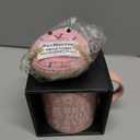 Mothers Day Gifts, Best Mom Ever Gifts for Mom from Daughter, Pink Floral Embossed Pattern Mother's Day Mug and Handmade Donut Crochet Gifts Set