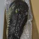 Floating Alligator Head, Alligator Head Decoy for Pool, Fake Gator Head for Deterrent Ducks, Predator, Heron, Goose, etc, Outdoor Statues, Garden Home Decor Art, 13in x 5.5in x 3.5in
