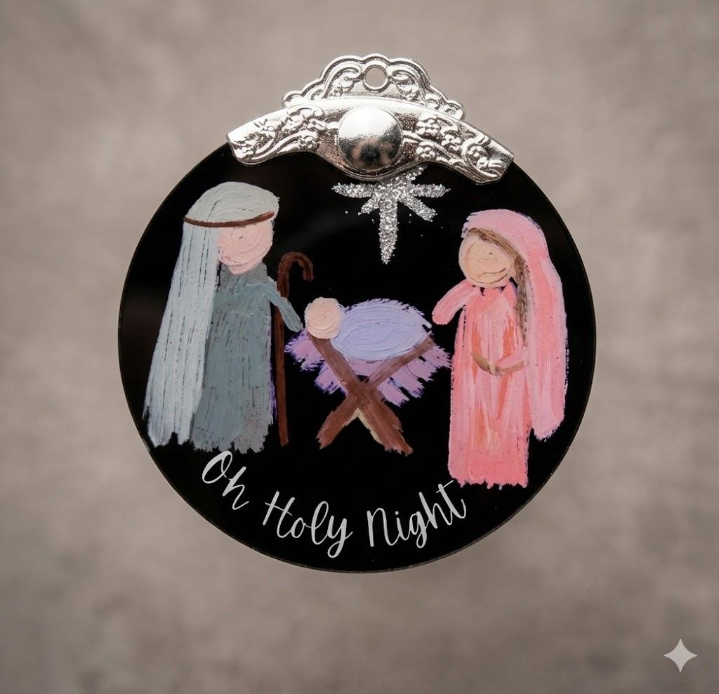 Christian Gifts: Nativity Scene Christmas Ornaments (Christian Christmas Decorations) | Religious Holiday Decor, Holy Family Ornament, Religious Gifts, Baptism Gift & Unique Faith Festival Gift