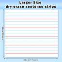 Patelai 4 Pcs Jumbo Magnetic Notebook Paper Large Magnetic Handwriting Lined 22 x 17 Inch Dry Erase Sentence Strips for Whiteboard Accessories Dry Erase Notebook Poster for Teacher