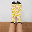 Fashion Novelty Casual Crew Socks Gifts For Men Women (One Size, 1)