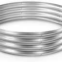 Land Guard Galvanized Raised Garden Bed Kit, Round Large Metal Galvanized Planter Raised Garden Boxes Outdoor (441ft, 1-silver)