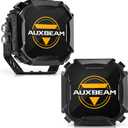 Auxbeam 4 inch Pod Light Covers, Black Offroad Cover Waterproof Polycarbonate Protective Lens for LED Pods Driving Fog Light (Fit for ZD000860, ZD000861, ZD000862), Pair