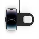 Belkin Quick Charge Dual Wireless Charging Pad - 10W Qi-Certified Charger Pad for iPhone, Samsung, Apple Airpods & More - Charge While Listening to Music, Streaming Videos, & Video Calls - Black