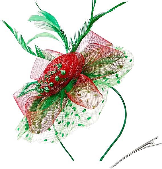 2025 Kentucky-Derby Fascinators Hats Tea Party Church Wedding Hats for Women Hair Clip Headwear