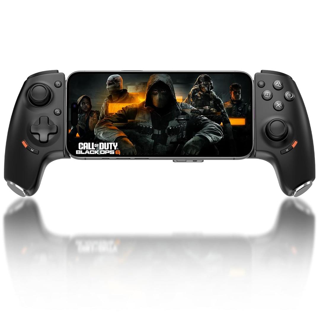 Joso Phone Controller for iPhone 15/16 Series & Android (USB-C), Mobile Gaming Controller with Hall Effect Joysticks/Hall Trigger/2 Mappable Buttons/3.5mm Audio Jack, Play COD, Cloud Game & More