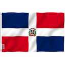 ANLEY Fly Breeze 3x5 Foot Dominican Republic Flag - Vivid Color and Fade proof - Canvas Header and Double Stitched - Dominican National Flags Polyester with Brass Grommets 3 X 5 Ft