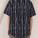 Mens Button Down Short Sleeve Shirt Casual Button Up Dress Shirts for Men Beach Summer Tops with Pocket (XXL)