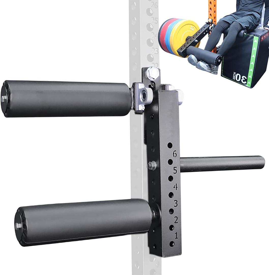Leg Extension Rack Attachment for Makes The Legs More Fixed, Leg Extension Attachment for Adjustable Leg Extension and Curl Machine Squat Rack Attachment (0.7 in - 1")