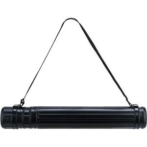 TRANSON Small Poster Tube Storage 17 to 27 Extendable for Documents Blueprints Artworks Scrolls (1 Pack-Black)