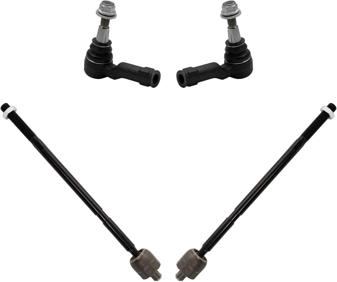 TRQ Front Inner and Outer Tie Rod Set 4 Piece Compatible with 2009-2013 Land Rover Range Rover Sport
