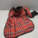 PetRageous 438RPLG Kodiak Heavyweight Waterproof Cold Weather Dog Coat with Full Chest Coverage and Leash Opening for Large Breeds, Red Plaid