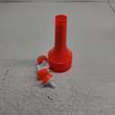 4 Pcs Collapsible Stadium Horn, 21 Inch, Plastic Vuvuzela Trumpet Noisemakers for Sports Events, Carnivals, Parties, Orange